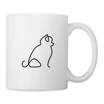 Pomeranian - Tasse - Weiß - Rechts