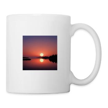 Sunset over the water - Mug - white - Right