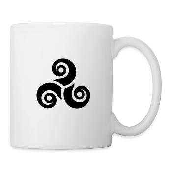 Triskele - Tasse - Weiß - Rechts