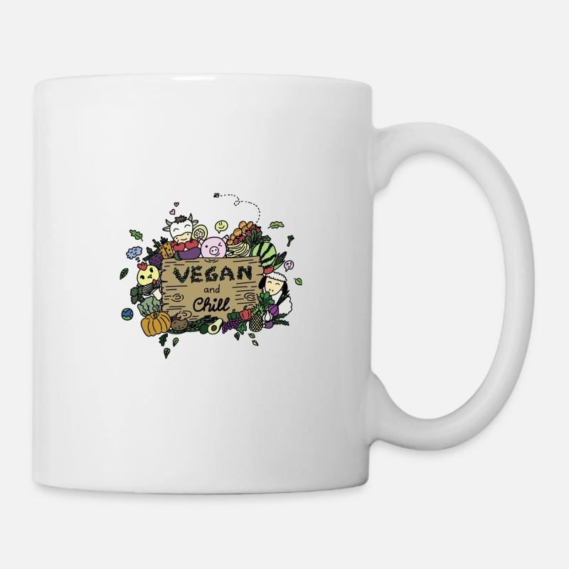 VEGAN and Chill - Vegan VipeZ - Tasse - Weiß