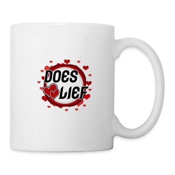 doeslief - circle full of hearts full of love - Mug - white - Right