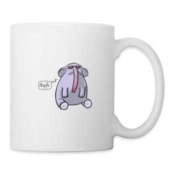 Elefant Schnupfen - Tasse - Weiß - Rechts
