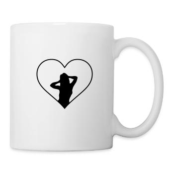 fille chaude - Mug blanc - blanc - Droite
