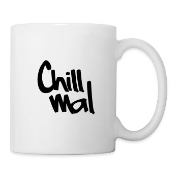 Chill mal .. Komm Runter .... EASY - Tasse - Weiß - Rechts