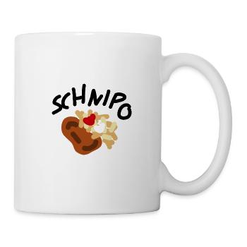 Schnipo Schnitzel Pommes - Tasse - Weiß - Rechts