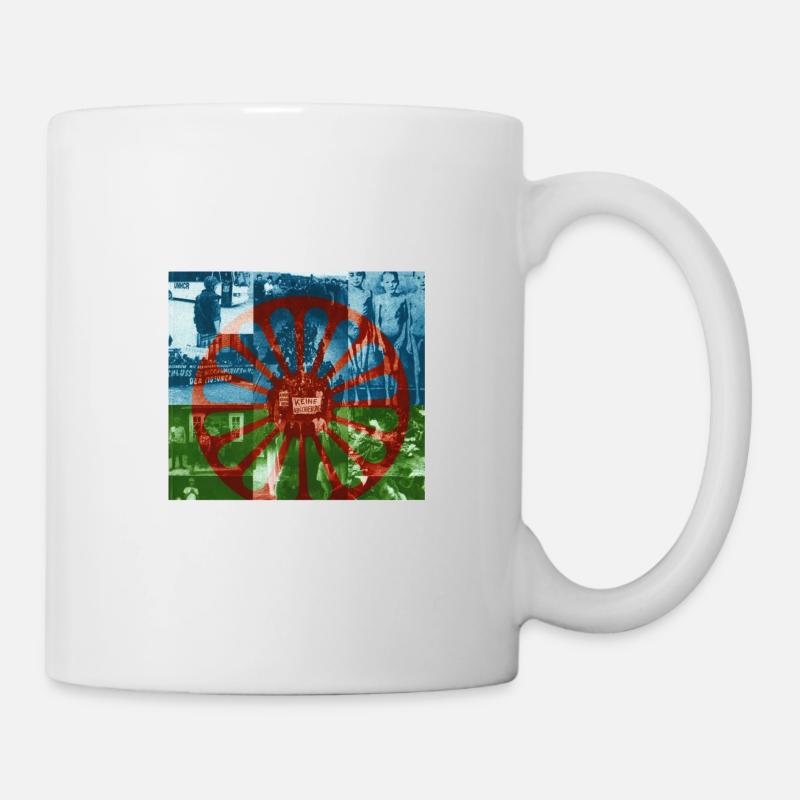 Roma Nation Flag Art - Mug - white