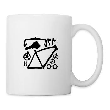 Rennrad - Tasse - Weiß - Rechts