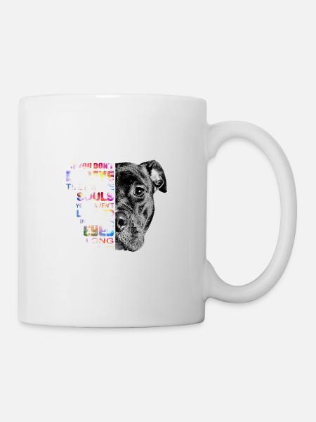 Ich liebe meine Pitbull Frau Liebe ihr Pitbull Geschenk - Tasse - Weiß