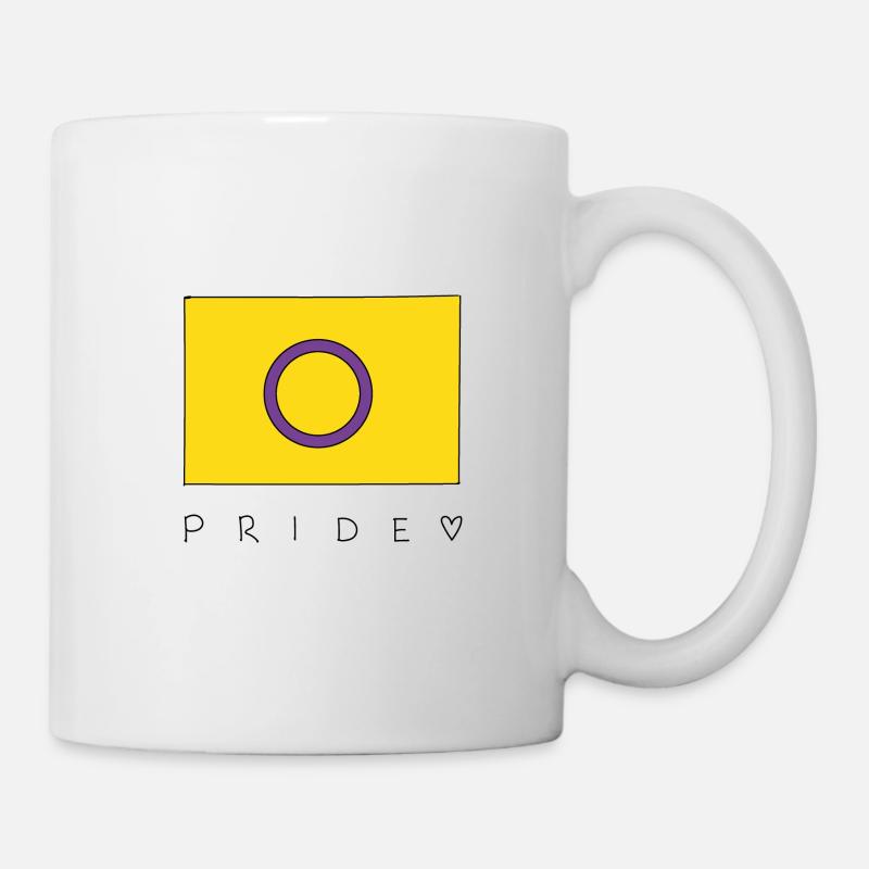 Intersex Flagge Pride - Tasse - Weiß