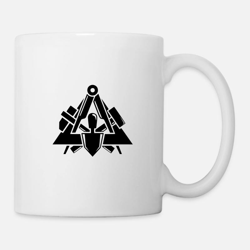 Maurer Zunft Logo - Tasse - Weiß