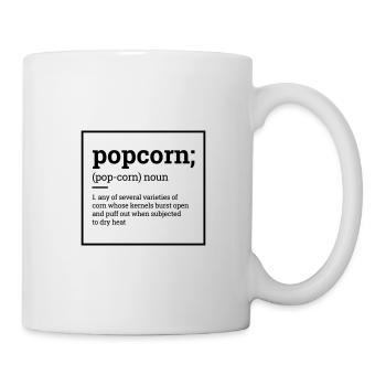 Popcorn - Tasse - Weiß - Rechts