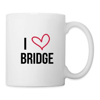 I Love Bridge - Tasse - Weiß - Rechts