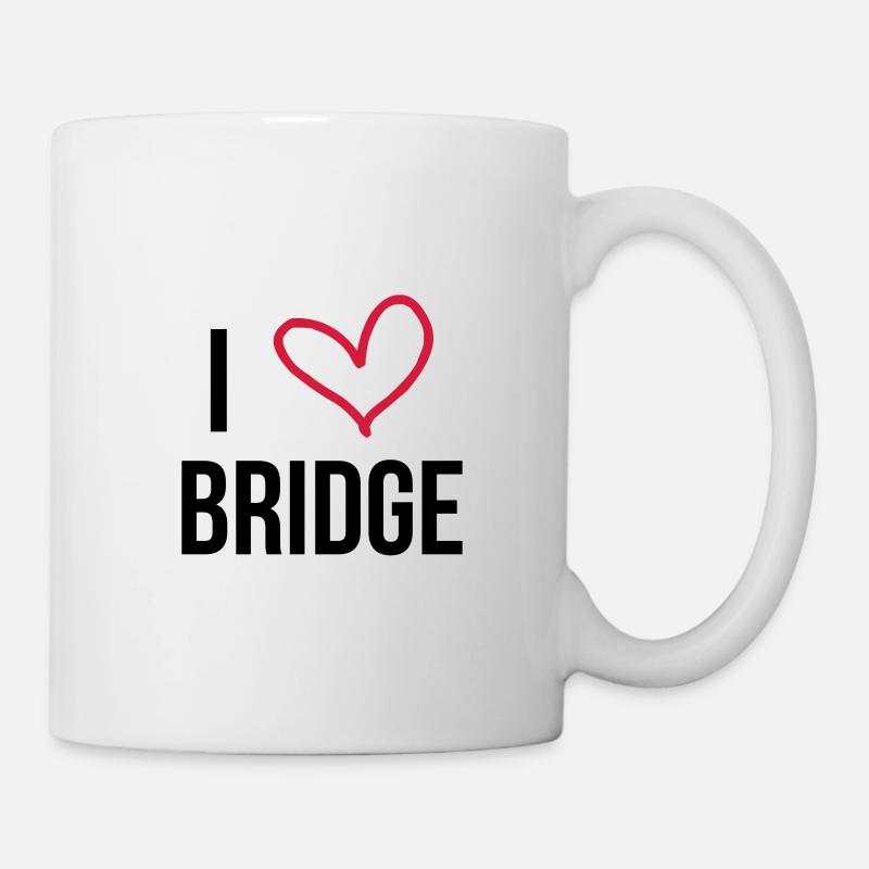 I Love Bridge - Mug blanc - blanc