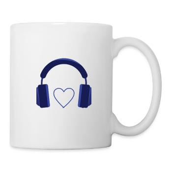 Kopfhörer - Tasse - Weiß - Rechts