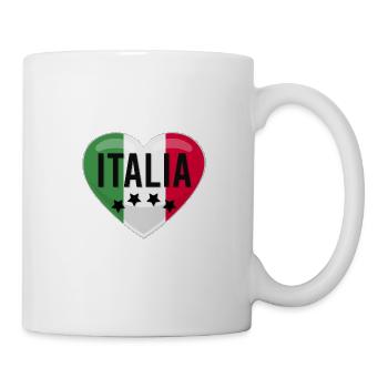Italien Herz italienisch Italien Flagge - Tasse - Weiß - Rechts