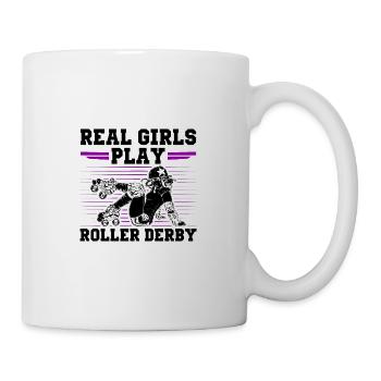 Roller Derby Filles - Mug blanc - blanc - Droite