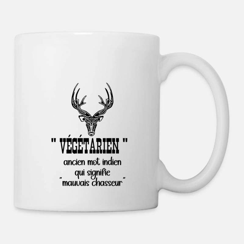 VÉGÉTARIEN - Mug blanc - blanc
