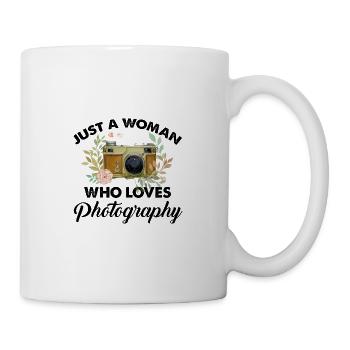 Nur eine Frau, die fotografieren Vintage -Zitat li - Tasse - Weiß - Rechts