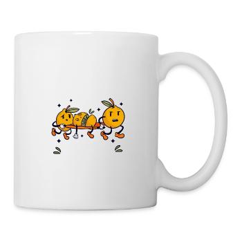 Lustiges Zitat nur ein Mädchen, das Zitronen liebt - Tasse - Weiß - Rechts