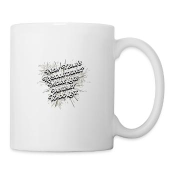 Plus comme Janvier To do List Funny Happy New Oui - Mug blanc - blanc - Droite