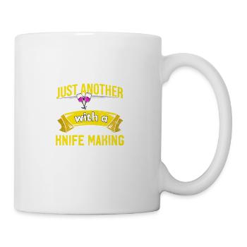 Buveurs de vin avec des couteaux, le problème fait Weinlieb - Mug blanc - blanc - Droite