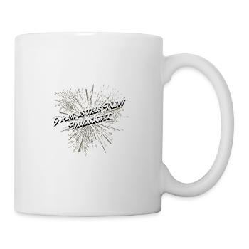 La nouvelle blague de minuit joyeuse du Nouvel An Pun nye - Mug blanc - blanc - Droite