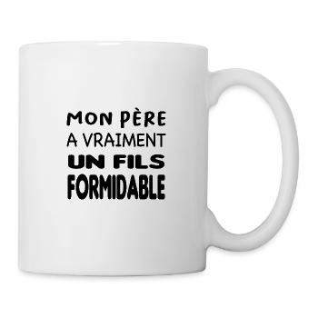 Fils formidable - Mug blanc - blanc - Droite