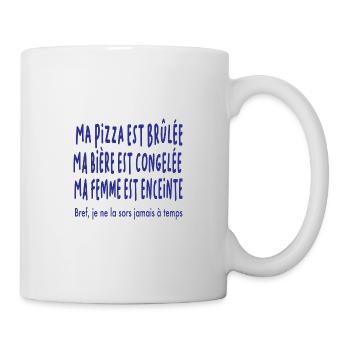 Cadeau drôles futur papa - Mug blanc - blanc - Droite