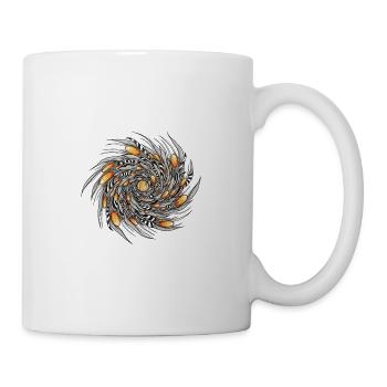 Spiralfeder Muster - Tasse - Weiß - Rechts