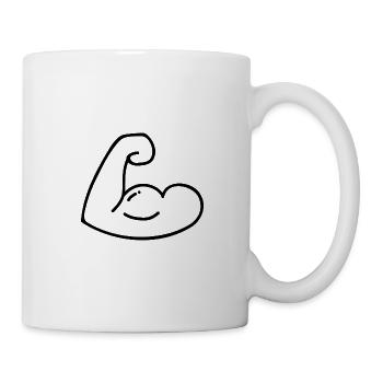 Biceps arm - Mug - white - Right