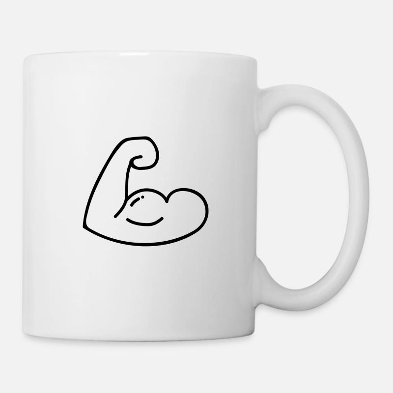 Biceps arm - Mug - white