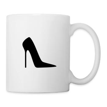Stiletto High Heels Pumps Geschenkidee für Frauen - Tasse - Weiß - Rechts