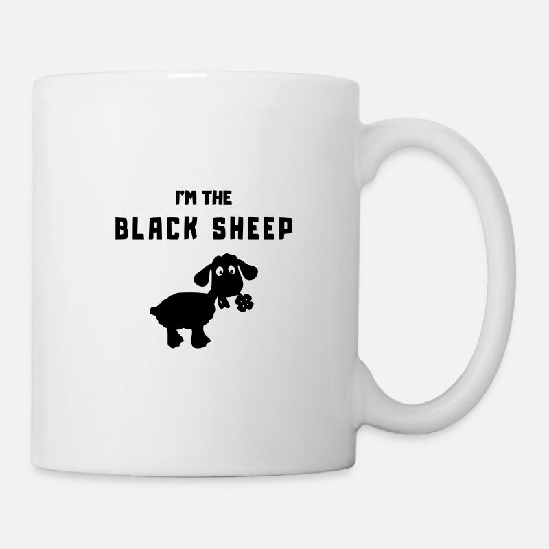 sheep in the black sheep - Mug - white