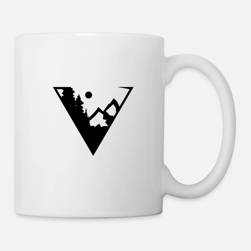 Adler Hawk arquila Berg Dreieck - Tasse - Weiß