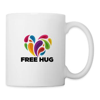 Freie Umarmung - Tasse - Weiß - Rechts
