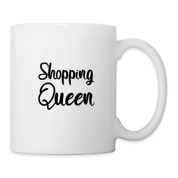 SHOPPING QUEEN design lettering - Mug - white - Right