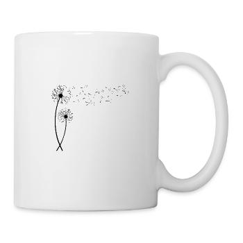 Dandelion with flying seeds. gift - Mug - white - Right
