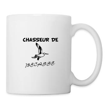 t-shirt chasseur de bécasse anniversaire cadeau - Mug blanc - blanc - Droite