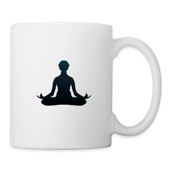 Yoga Haltung 1509 o - Tasse - Weiß - Rechts