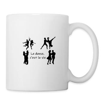 La danse c'est la vie - Quatre couples de danseurs - Mug blanc - blanc - Droite