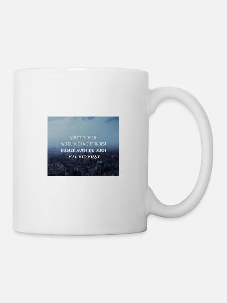 Ich will nur - Philipp Poisel - Tasse - Weiß
