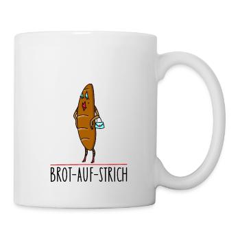 Sexy Brot auf Strich-lustig - Tasse - Weiß - Rechts
