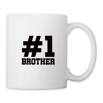 Bruderherz Bester Bruder der Welt Geschenkidee - Tasse - Weiß - Rechts