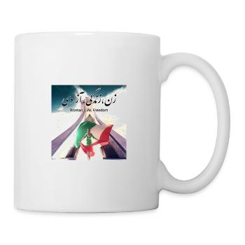 Woman Life Freedom In Farsi / Iran - Mug - white - Right
