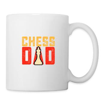 Lustiges Zitat Schach Papa lustig Sprichwort - Tasse - Weiß - Rechts