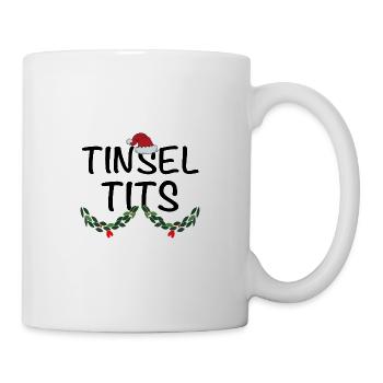 Jingle Balls et Tinsel Tits Funny Matching Christ - Mug blanc - blanc - Droite