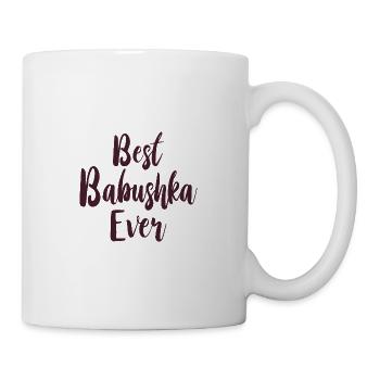 Best Babushka Ever Saying for Russian Grandma Russians - Mug - white - Right