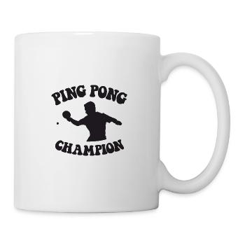 Ping Pong Champion Design Table Tennis and - Mug - white - Right