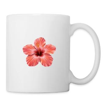 Éclaboussure de floraison d’hibiscus rose - Mug blanc - blanc - Droite