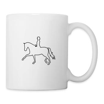 Dressur - Tasse - Weiß - Rechts